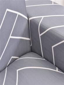 1入組幾何樣式沙發套帶1入組靠墊套不附帶墊芯現代滌綸有彈性沙發套 - 彩色 - 查看 3