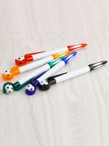 5 chiếc bút bi thiết kế bóng đá ngẫu nhiên - Nhiều màu - Xem 3