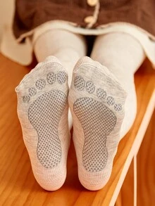 小女童素色褲襪 - 杏色 - 查看 2