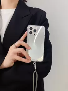 Mirror Phone Case With Strap - Multicolor - View 3