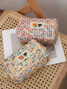 1pc Flower Design Pencil Case - Multicolor - View 3