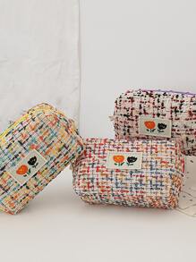 1pc Flower Design Pencil Case - Multicolor - View 4