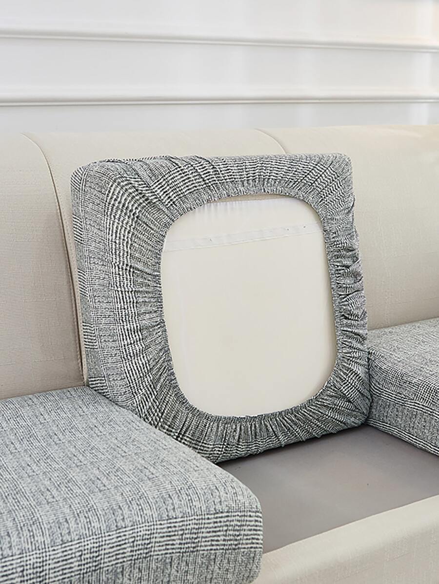 1pc Đệm sofa co giãn đồng bằng - Nhiều màu - Xem 1