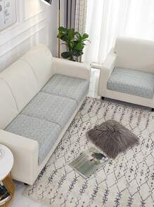 1pc Đệm sofa co giãn đồng bằng - Nhiều màu - Xem 6