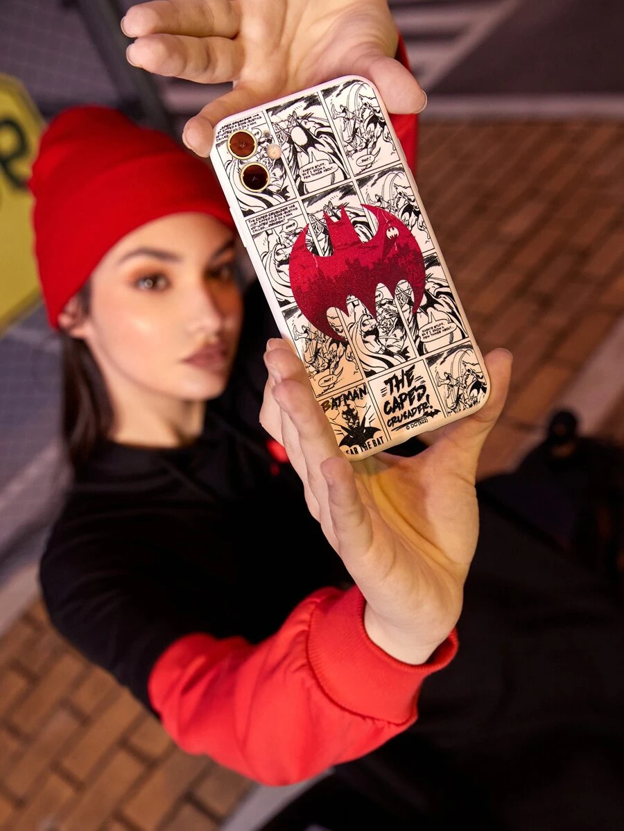 BATMAN X SHEIN 卡通圖案手機殼 - 彩色 - 查看 1