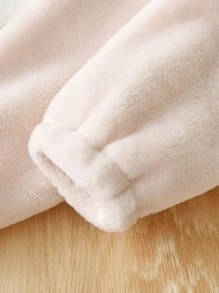 Bebé niño Pullover con bordado de dinosaurio de manga raglán con pantalones - Multicolor - Ver 5