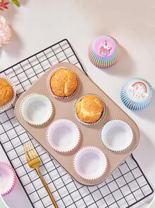 100 cái Khuôn mẫu Kỳ Lân Ngẫu nhiên Khuôn bánh Cupcake - Nhiều màu - Xem 2
