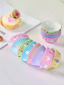 100 cái Khuôn mẫu Kỳ Lân Ngẫu nhiên Khuôn bánh Cupcake - Nhiều màu - Xem 5
