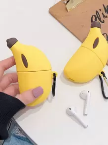 Vỏ hình quả chuối tương thích với Airpods - Màu vàng - Xem 2