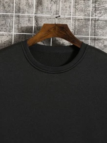 Manfinity Dauomo Men Thermal Lined Sweatshirt - Black - View 6