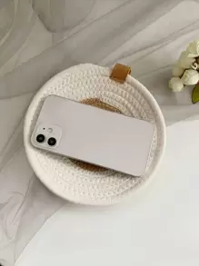 1入組雙色圓形編織首飾類收納託盤 - 彩色 - 查看 4