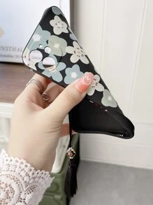 Floral Print Phone Case With Tassel,International Version, Not The Domestic Version - Multicolor - View 4
