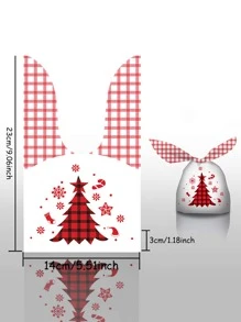 10pcs Christmas Pattern Candy Packaging Bag - Multicolor - View 4