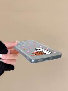 Ốp lưng điện thoại trong suốt in hình ma hoạt hình Halloween, phiên bản quốc tế, không phải phiên bản nội địa. - Nhiều màu - Xem 4