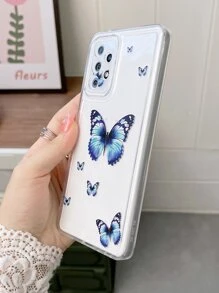 蝴蝶圖案透明手機殼