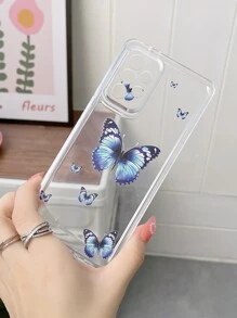 蝴蝶圖案透明手機殼