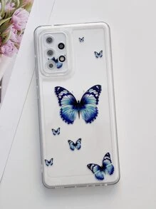 蝴蝶圖案透明手機殼