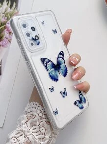 蝴蝶圖案透明手機殼