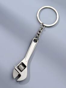 Móc khóa nam cờ lê quyến rũ - Bạc - Xem 1