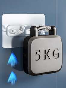 1入組多功能透明牆面掛鉤 - 無色 - 查看 4