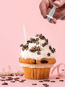 3入組星形設計餅乾印章 - 白色 - 查看 4