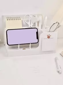 Hộp lưu trữ văn phòng phẩm thường có thể thu vào 1pc - trắng - Xem 1