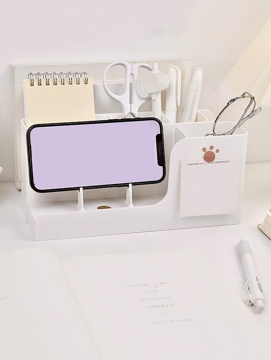 Hộp lưu trữ văn phòng phẩm thường có thể thu vào 1pc - trắng - Xem 1