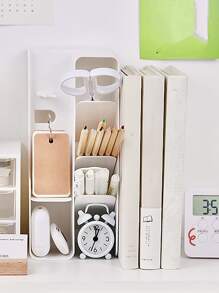 Hộp lưu trữ văn phòng phẩm thường có thể thu vào 1pc - trắng - Xem 4