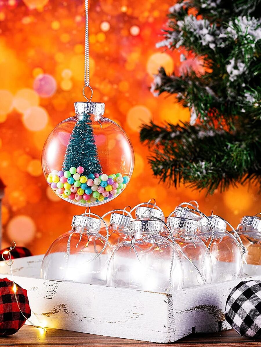 6pcs Christmas Tree Decorative Ball - Silver - View 1