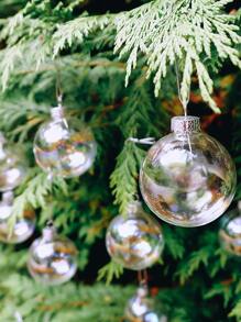 6pcs Christmas Tree Decorative Ball - Silver - View 4