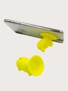 動物設計手機支架 - 黃色 - 查看 2