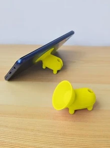 動物設計手機支架 - 黃色 - 查看 3