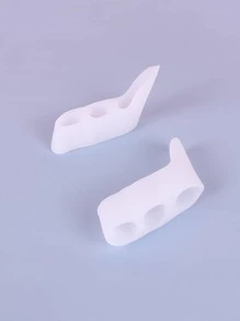 1pair Silicone Toe Separators - White - View 5