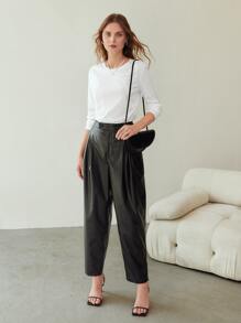 MOTF PREMIUM COZY SEAM T-SHIRT - White - View 9