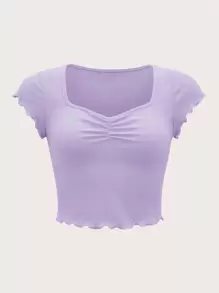 Muchica Áo thun nữ - Màu Lilac Tím - Xem 1