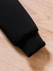 Toddler Boys Colour Block Pullover & Letter Graphic Joggers - Multicolor - View 3