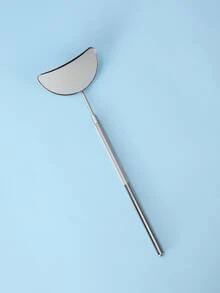 1pc Pretty Lash Mirror, Stainless Steel Makeup Mirror, Eyelash Extensions Accessories For Lash Extension Supplies, (Silver) - Silver - View 6