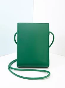 Túi Crossbody Nữ màu trơn Đúng mốt - màu xanh lá - Xem 7