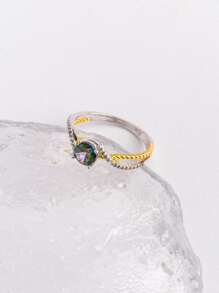 Cubic Zirconia Decor Ring