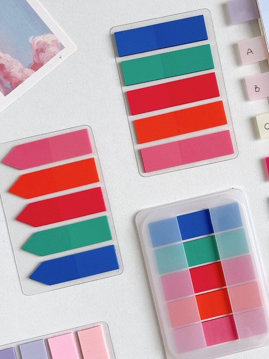 New Color Self Adhesive Memo Pad Sticky Notes Bookmark Sticky Note ...