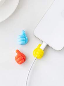 10 cái Móc ngón tay cái sáng tạo ngẫu nhiên, Bộ sắp xếp cáp, Bộ giữ bộ chuyển đổi Giá đỡ cáp, Phụ kiện dây buộc Kẹp dây sắp xếp, Bộ lưu trữ dây cố định cáp Vòng lặp cáp dữ liệu USB - Nhiều màu - Xem 6