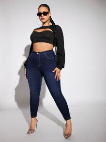 SHEIN SXY Jeans ajustados de talle alto