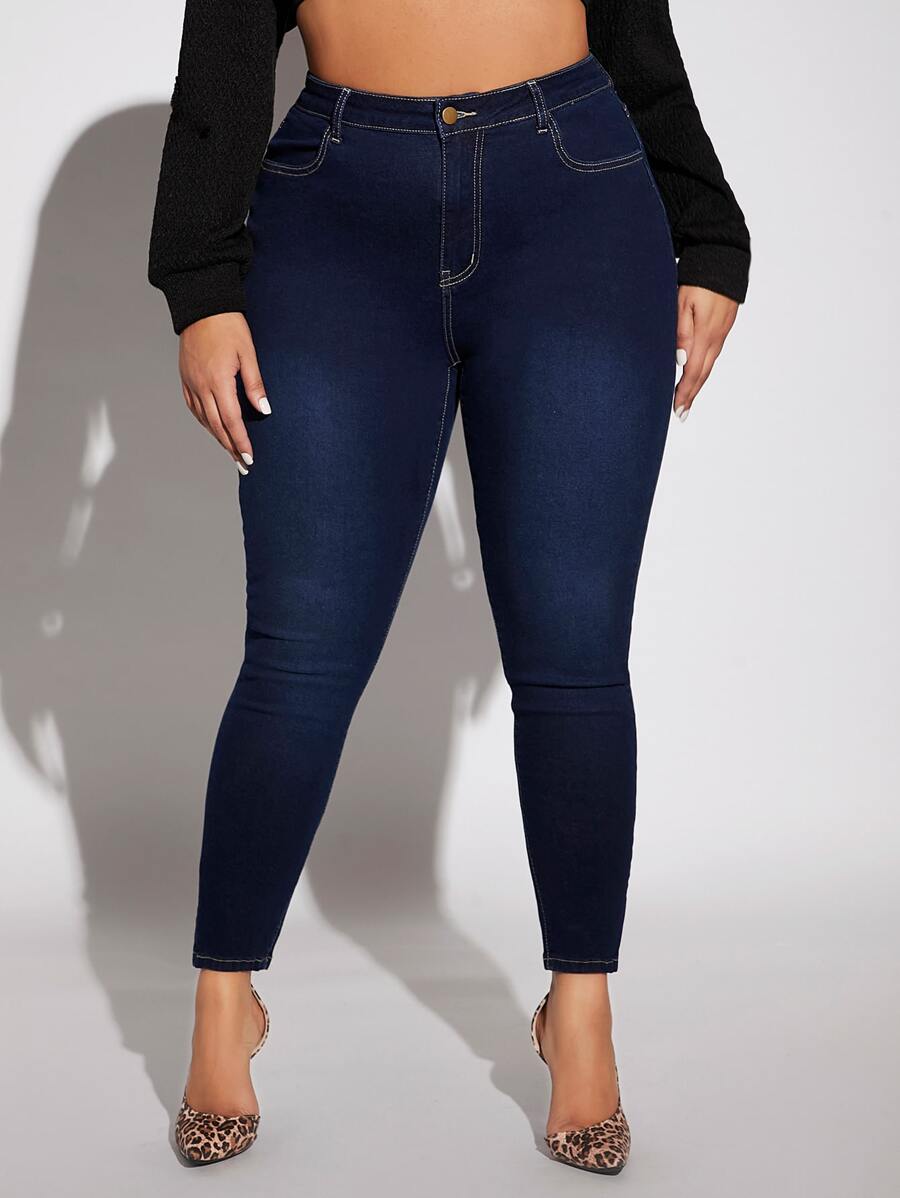 SHEIN SXY Jeans ajustados de talle alto