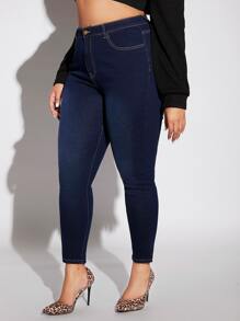SHEIN SXY Jeans ajustados de talle alto