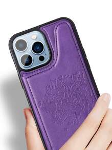 Capa de telefone flip Árvore Padrão - Roxa - Ver 4