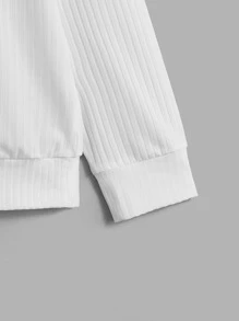 Manfinity RebelGame Men Solid Mock Neck Pullover - White - View 3