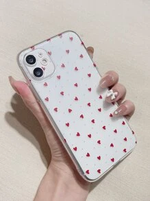 情人节爱心图案手机壳，兼容 15/15Plus/15Pro/15Pro Max，防水防震防摔防刮，国际版，非国内版 - 無色 - 查看 2