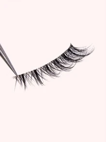 Manga Lashes, Full False Lashes 5pairs Faux Mink Lashes Wispy Clear Band Natural Long False Eyelashes For Women Mom Wife Sister Teen Girl Friend Strip Lashes,Lashes,Eyelashes,Fake Lashes - Black - View 4