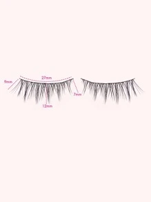Full False Lashes 5pairs Faux Mink Lashes Natural Long False Eyelashes For Women Mom Wife Sister Teen Girl Friend - Black - View 5