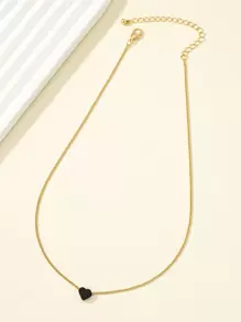 心形吊坠项链 情人节、妈妈、母亲、母亲节、礼物 - 彩色 - 查看 3